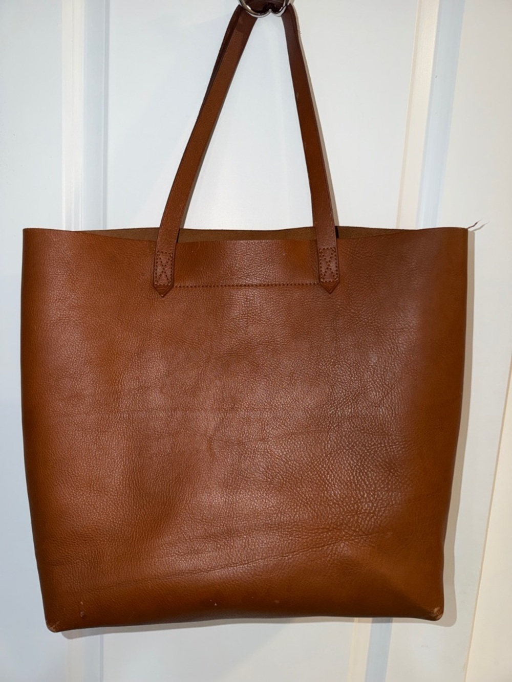 Madewell Brown Sift Leather Tote Bag